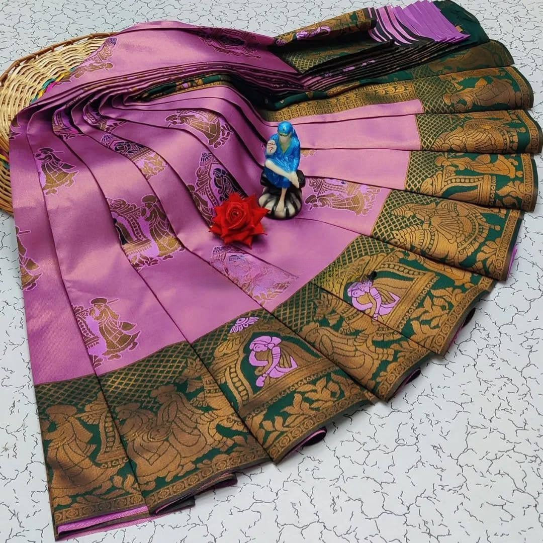 Kubera Elite Meena Fancy Light Weight Silk Sarees