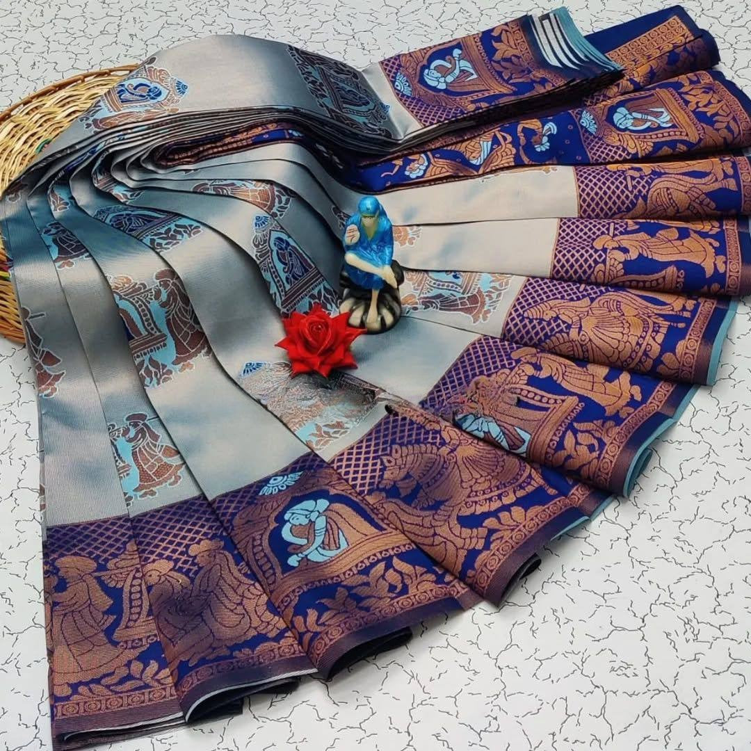 Kubera Elite Meena Fancy Light Weight Silk Sarees