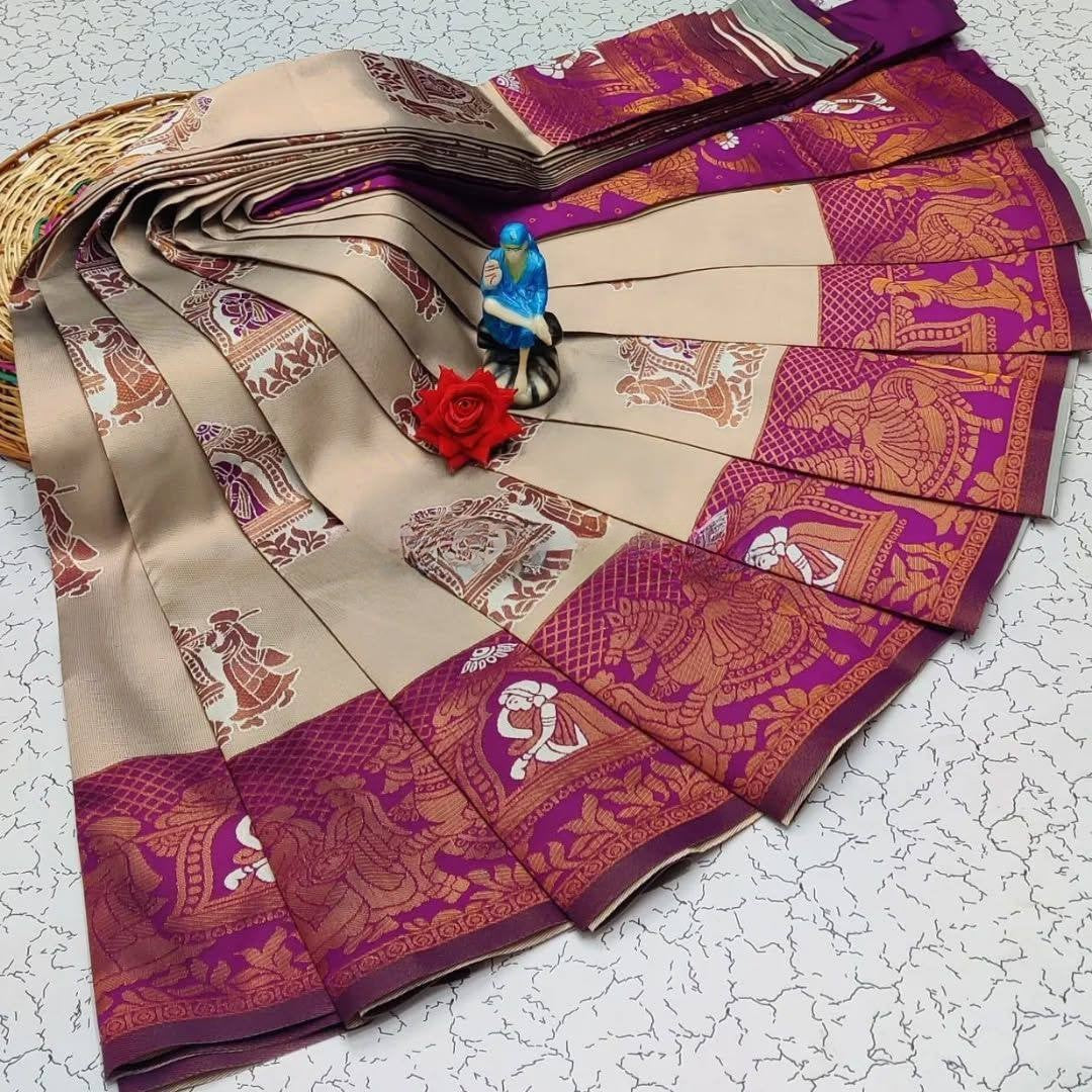 Kubera Elite Meena Fancy Light Weight Silk Sarees