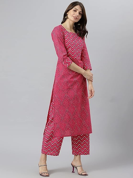 Presenting Beautiful Printed Kurti with Pant Set