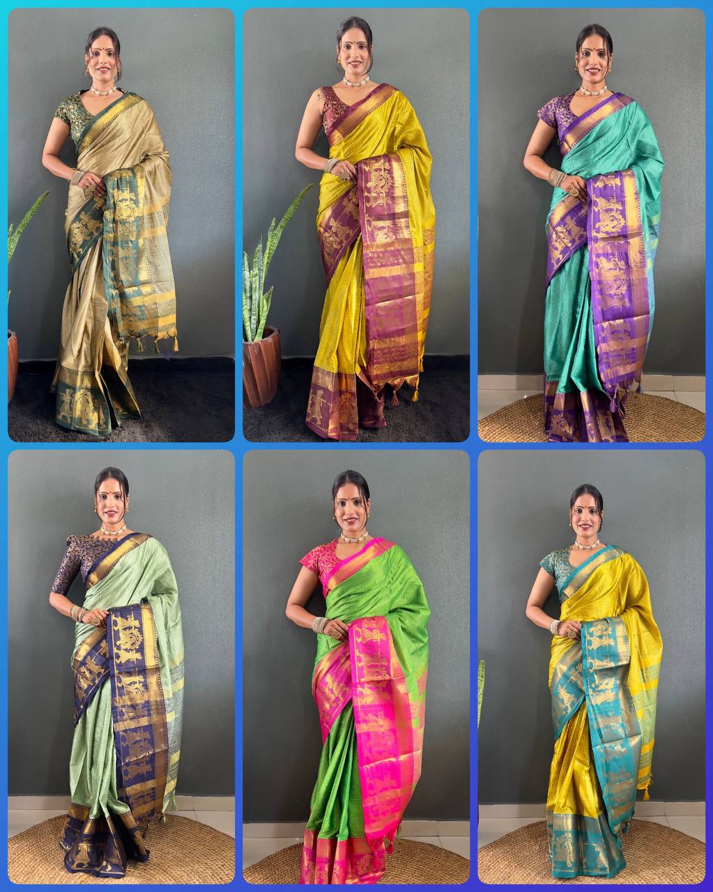 We Launching mercerised cotton silk in Exclusive border Self Viewing design