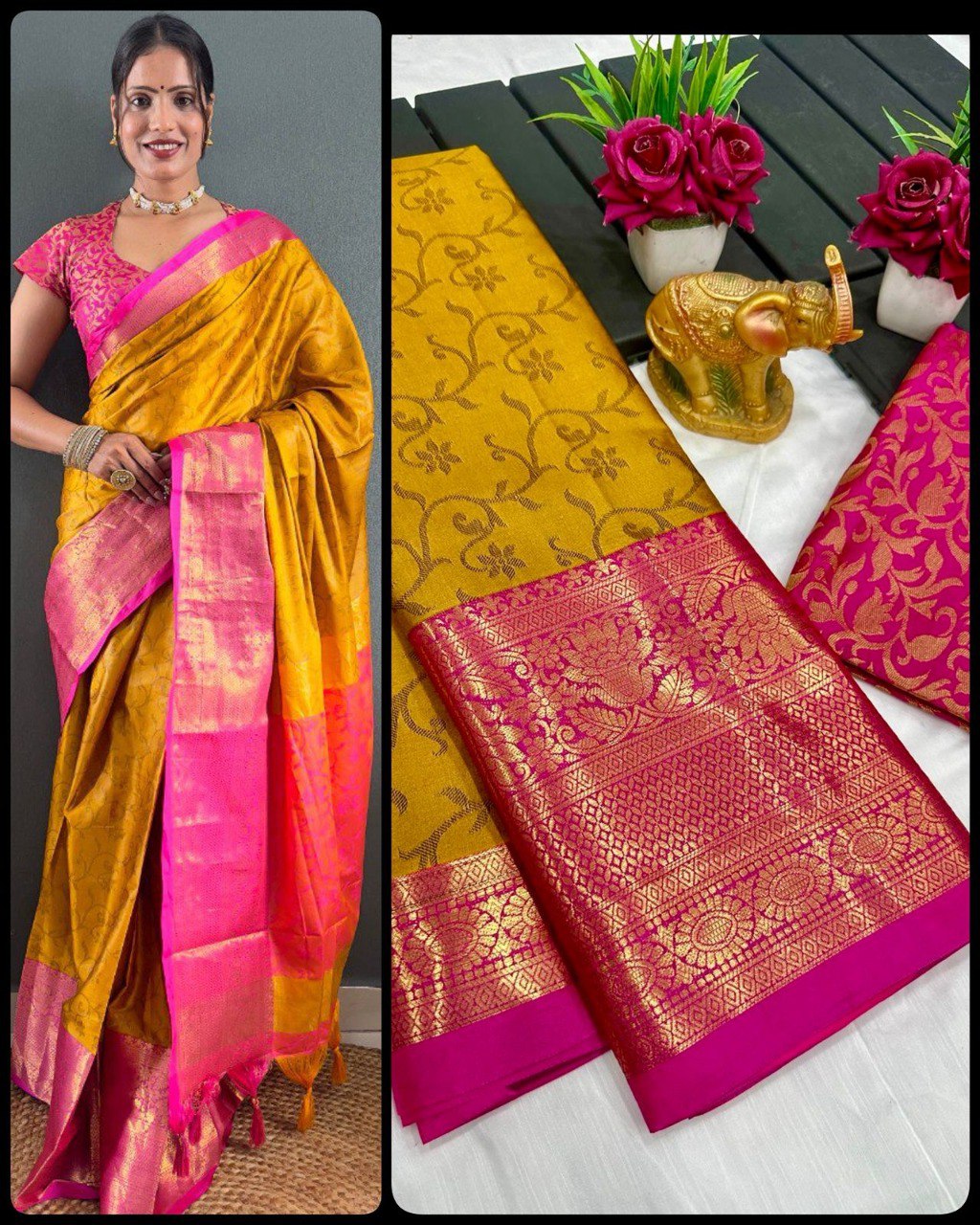 We Launching mercerised cotton silk in Exclusive border Self Viewing design