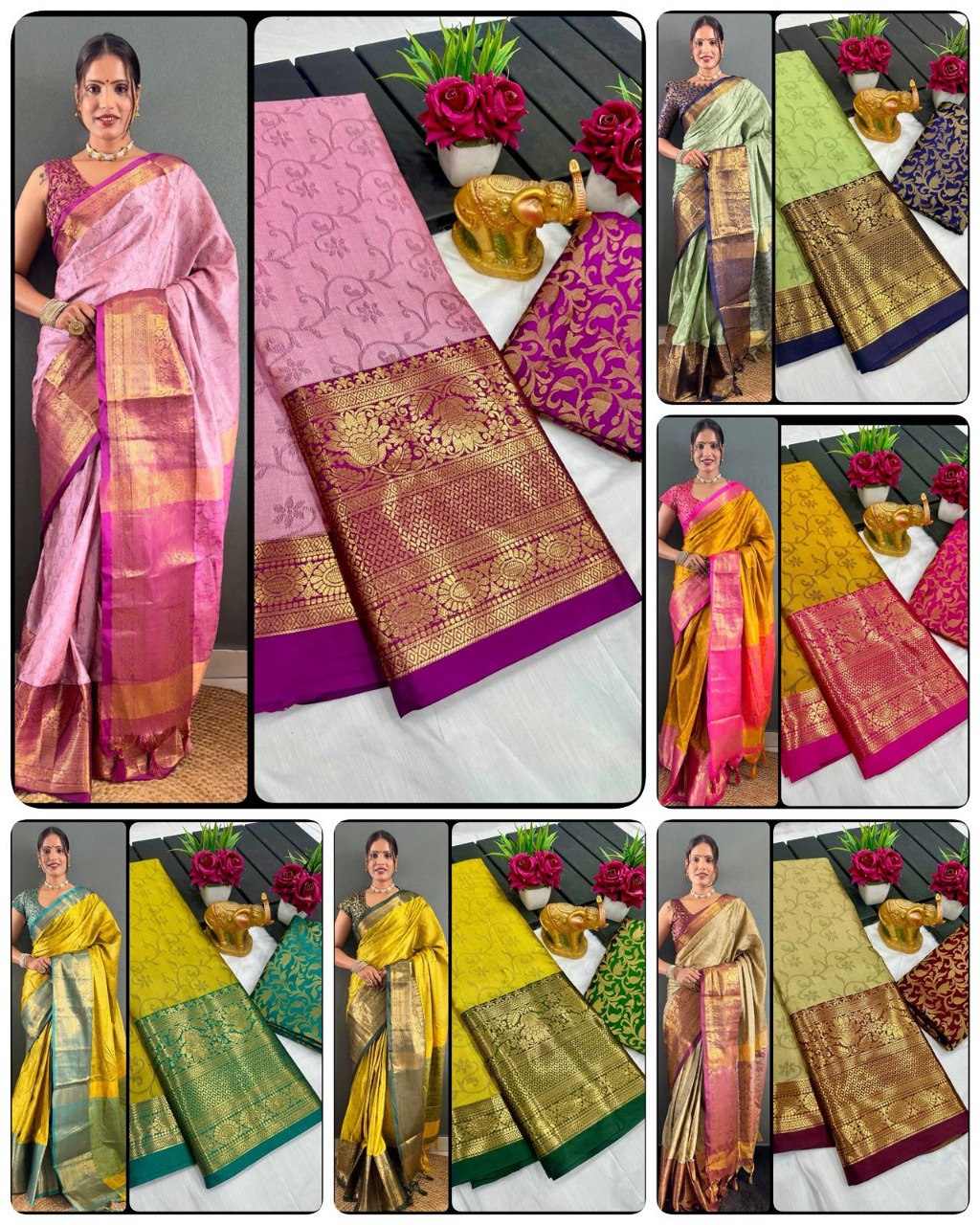 We Launching mercerised cotton silk in Exclusive border Self Viewing design