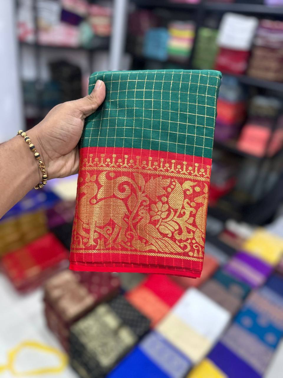 We Launching mercerised cotton silk in Exclusive border Self Viweing design