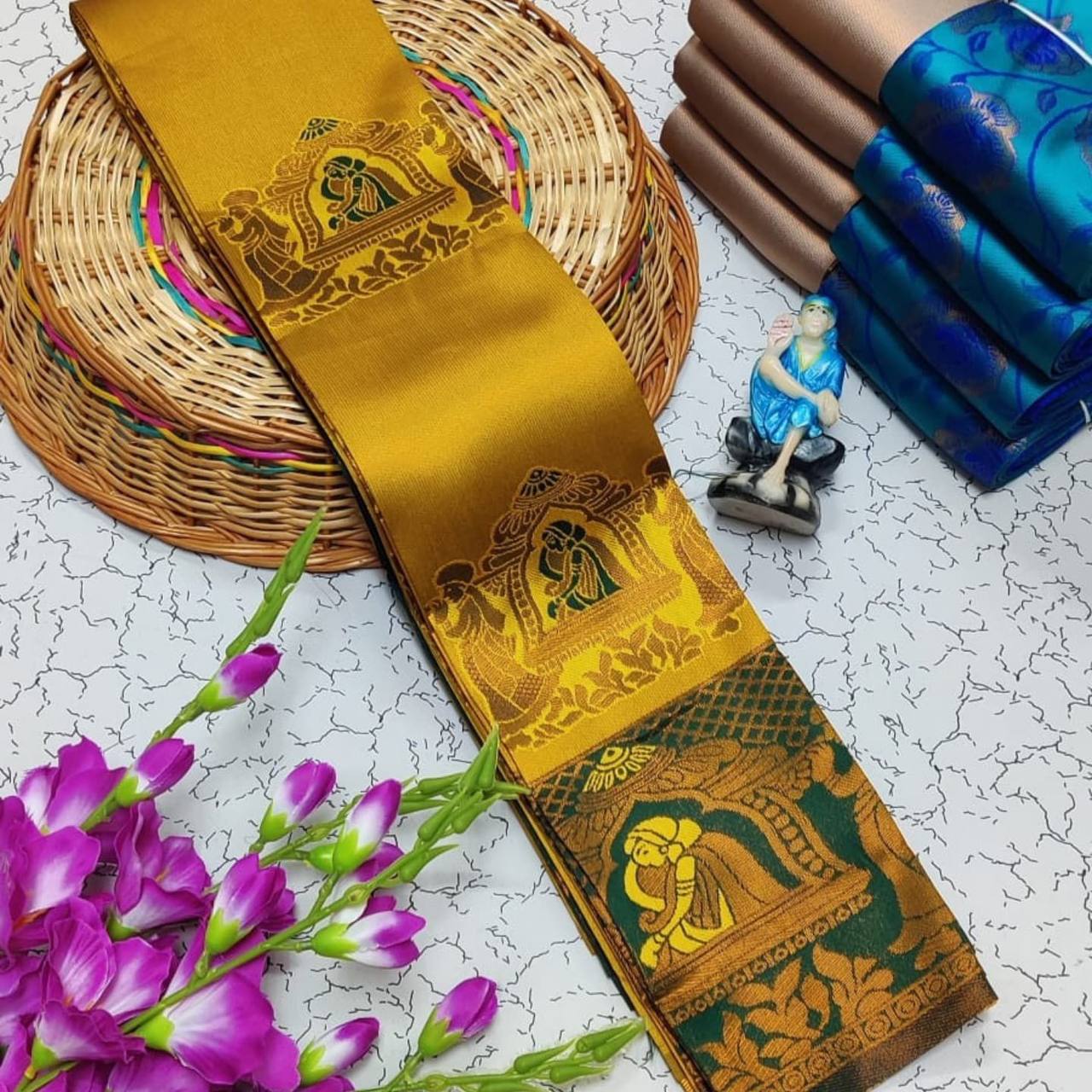 Kubera Elite Meena Fancy Light Weight Silk Sarees