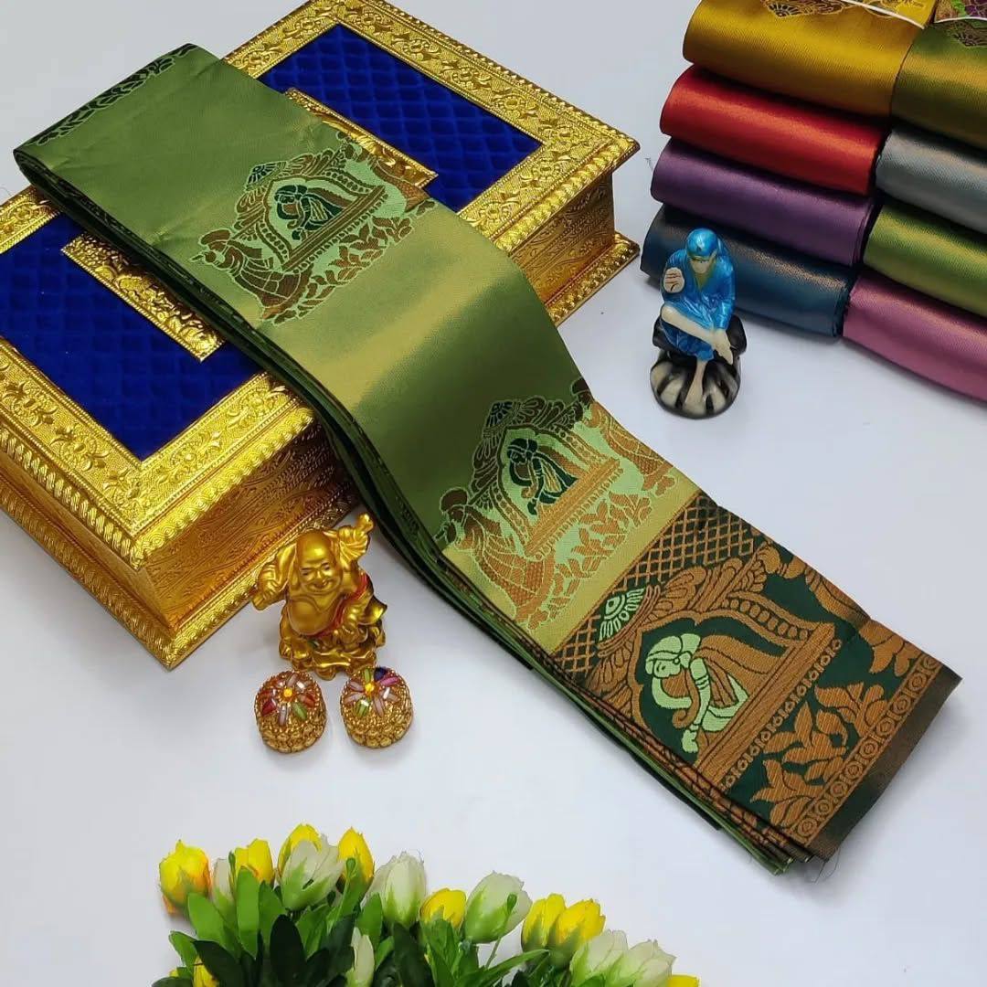 Kubera Elite Meena Fancy Light Weight Silk Sarees