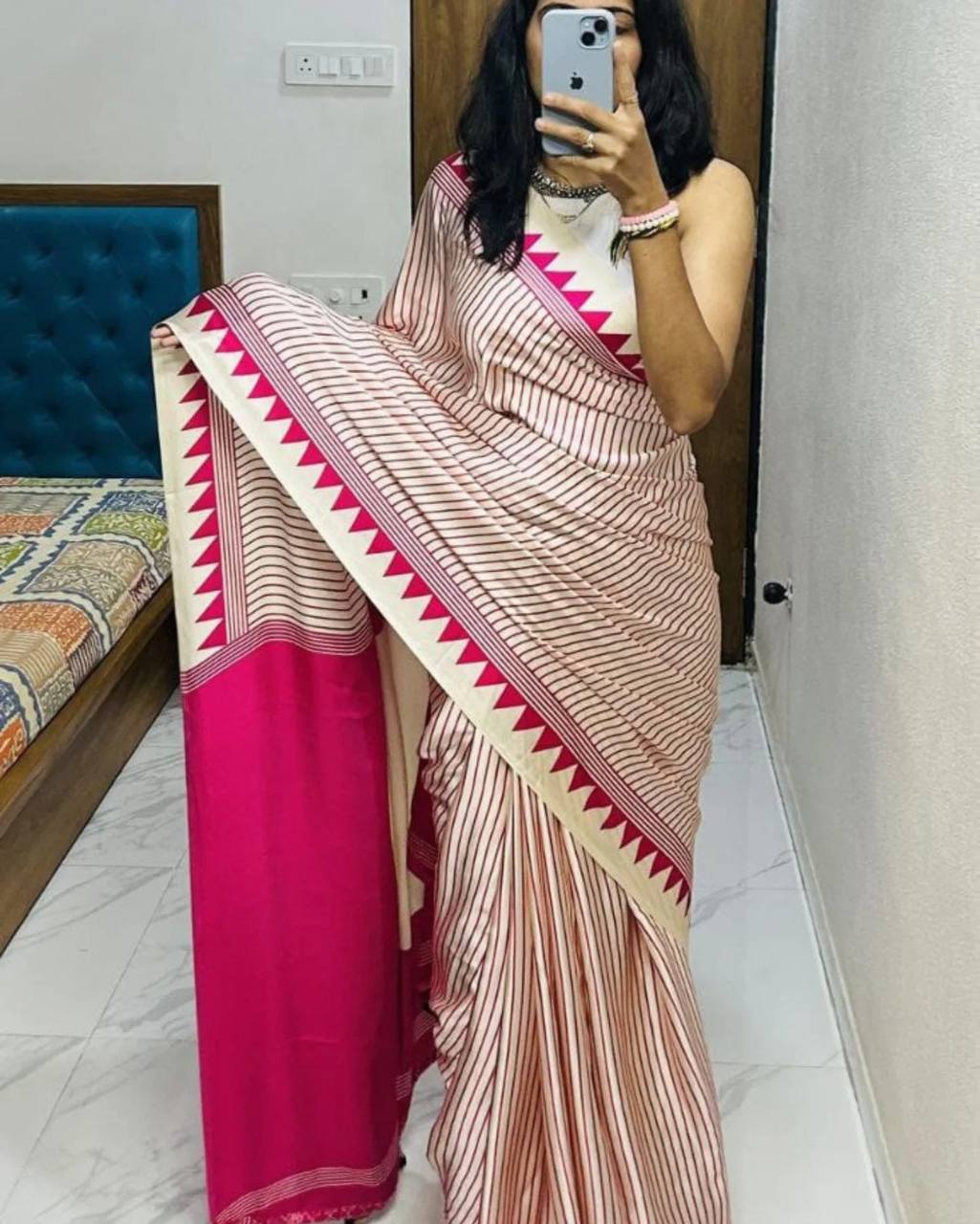 New Launching Pure Gajji Soft Silk saree