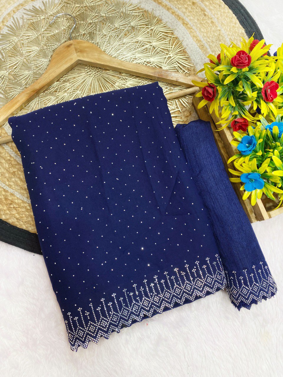 New Design Launch Daimond Hit Design Fully Work Saree