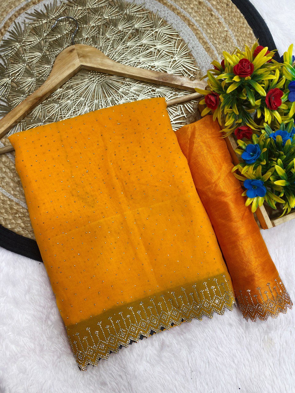 New Design Launch Daimond Hit Design Fully Work Saree