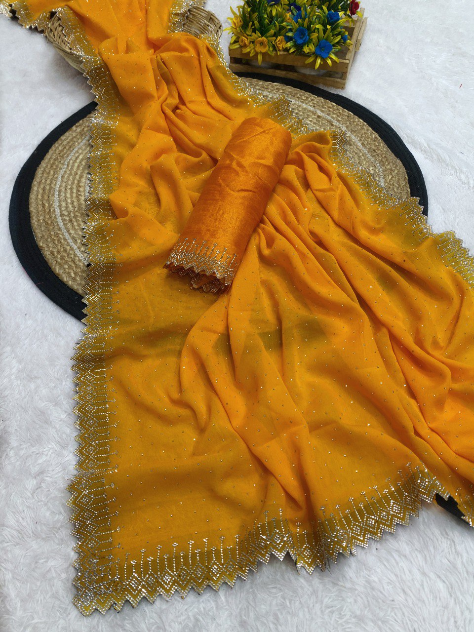 New Design Launch Daimond Hit Design Fully Work Saree
