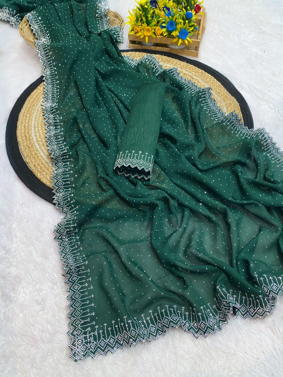 New Design Launch Daimond Hit Design Fully Work Saree