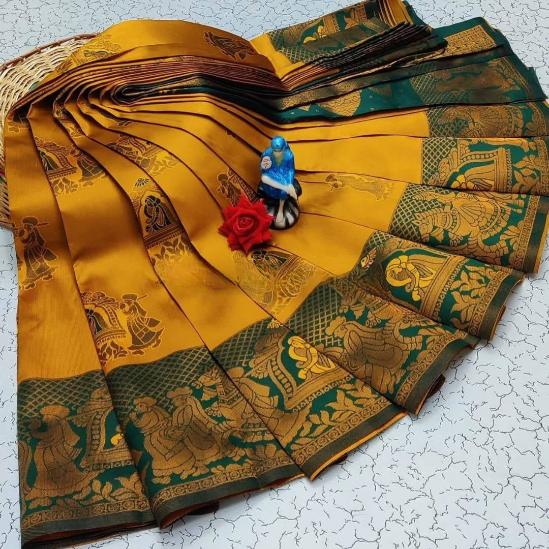 Kubera Elite Meena Fancy Light Weight Silk Sarees