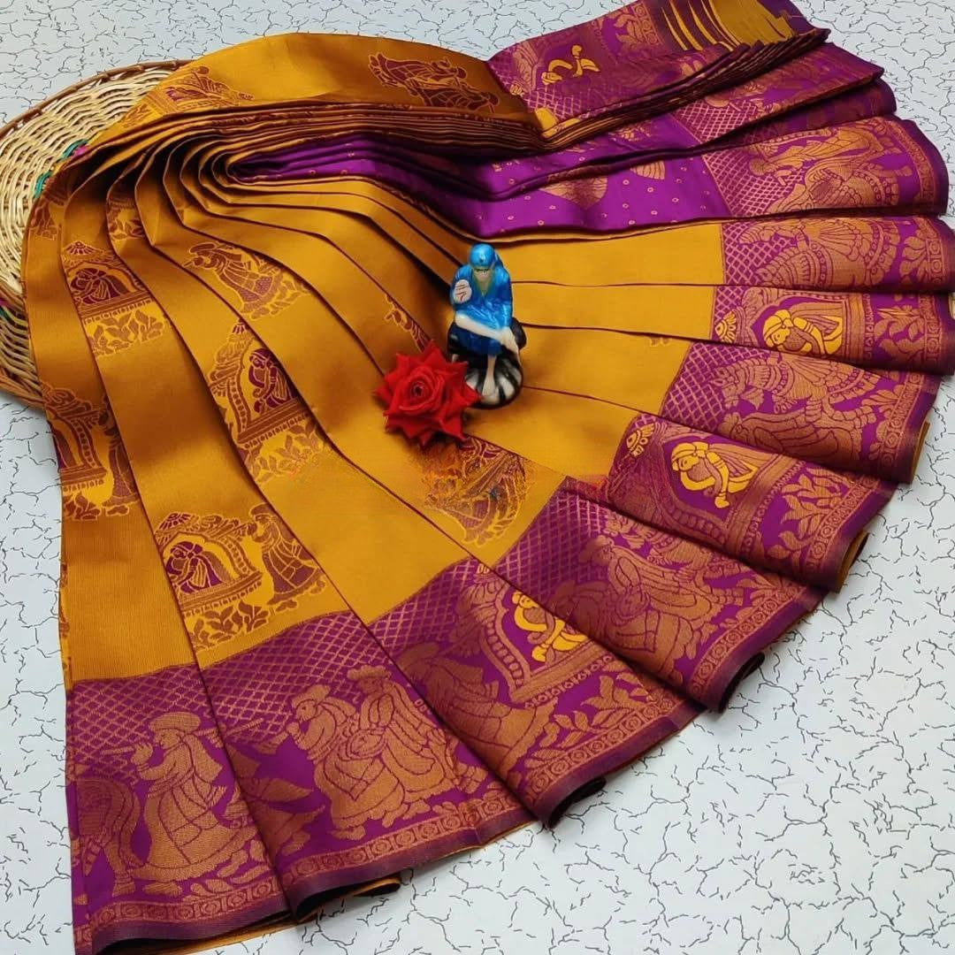 Kubera Elite Meena Fancy Light Weight Silk Sarees