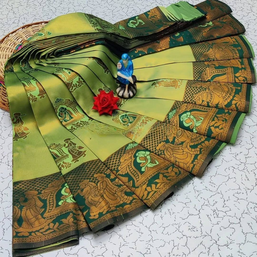 Kubera Elite Meena Fancy Light Weight Silk Sarees