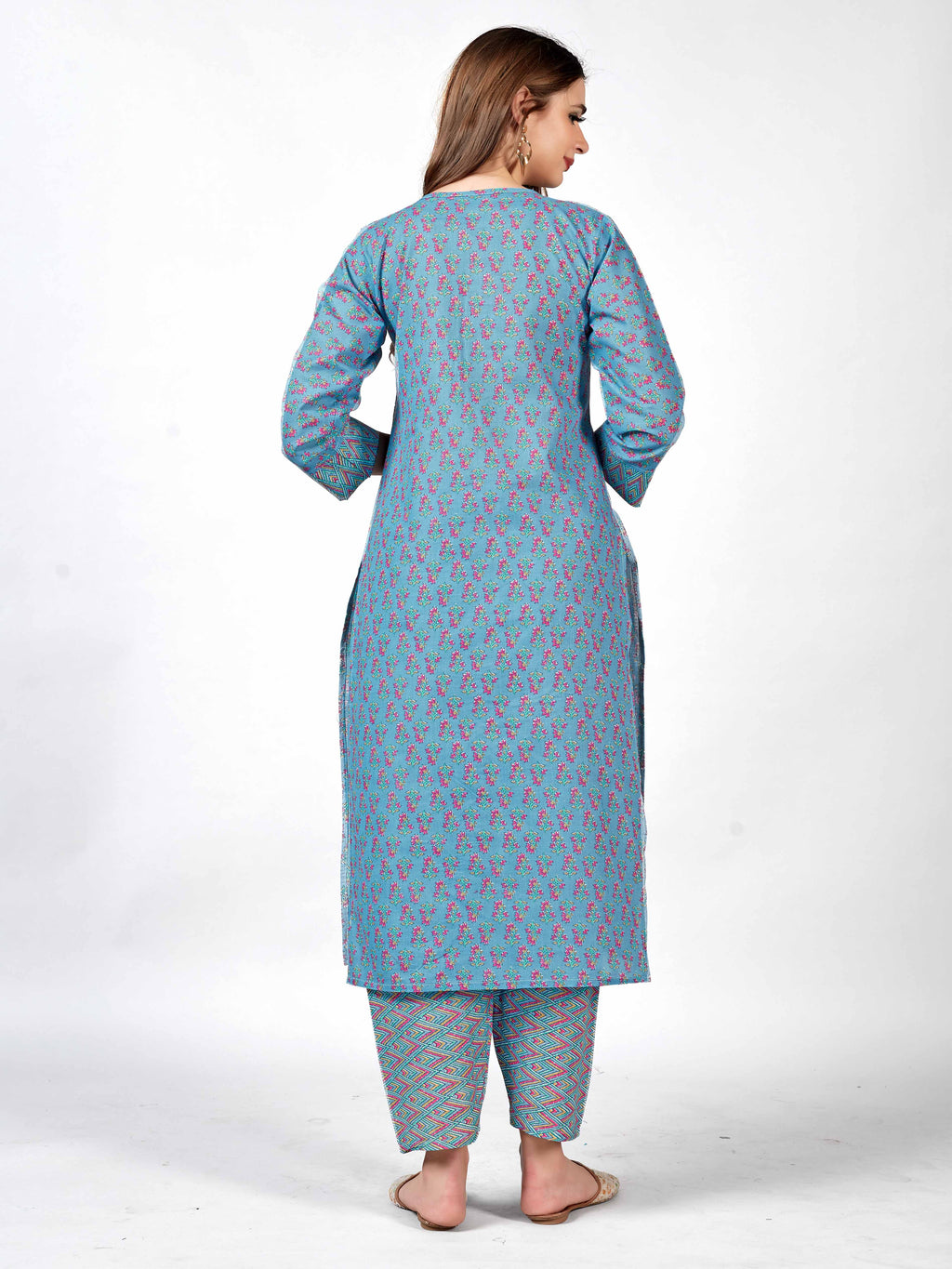 Cotton kurti with Pant set for style and comfort