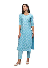 Traditional to the next level with this kurti & pant.
