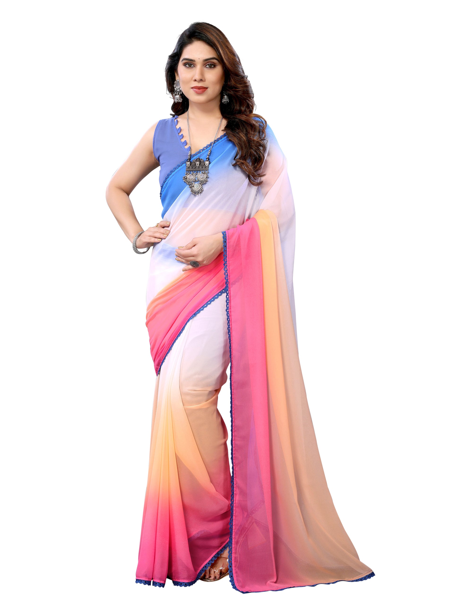 Ready to Wear Georgette Printed Saree