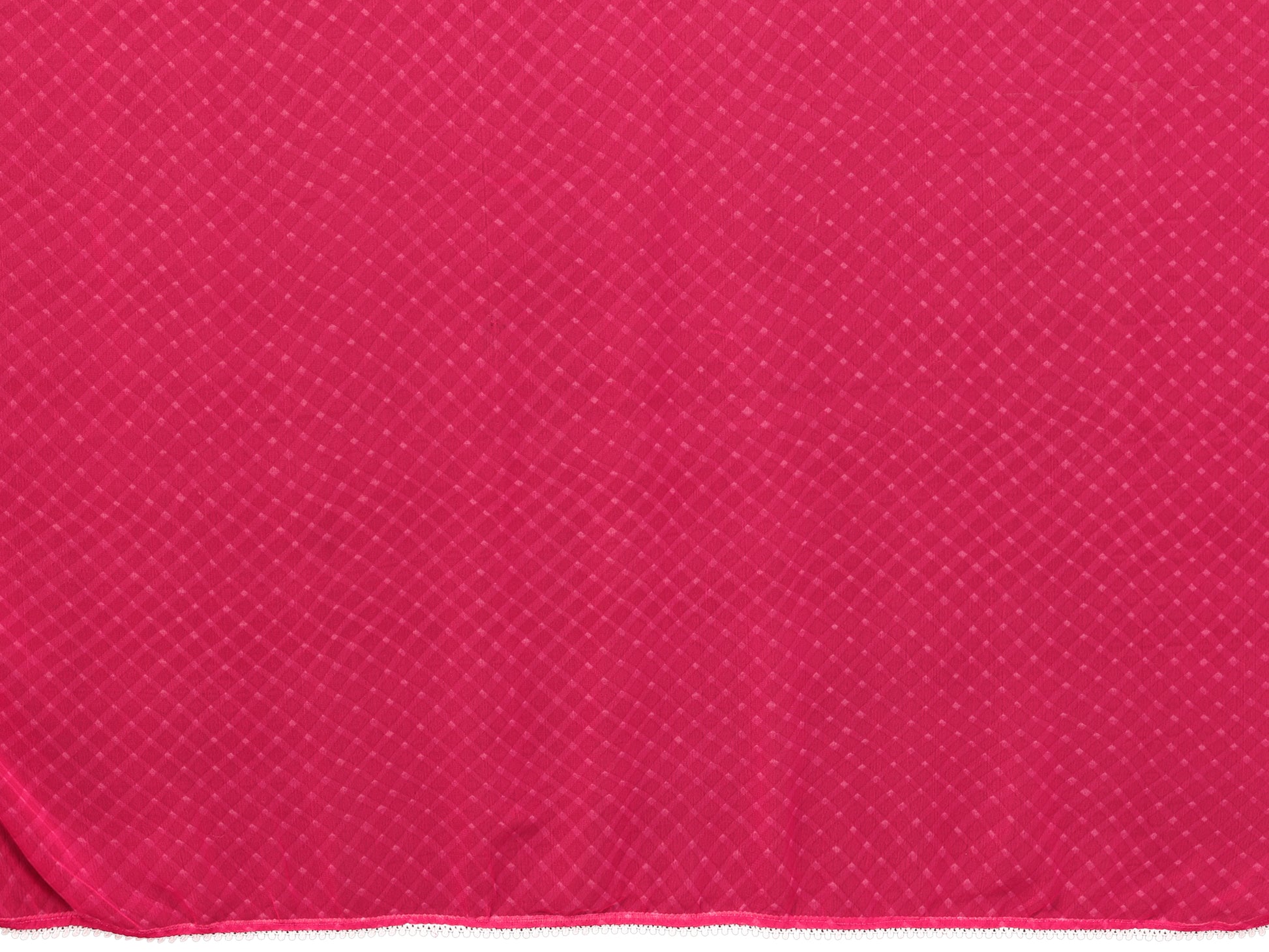 Ready to Wear Pink Color Printed Georgette Saree with Lace