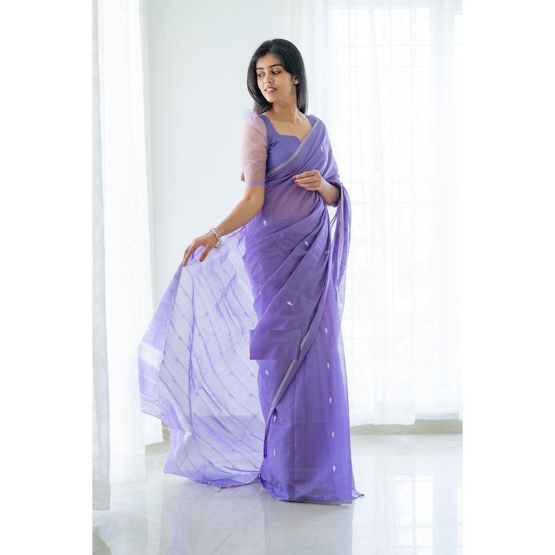 Soft Lilan Slab Saree – Perfect for Festive and Cultural Celebrations