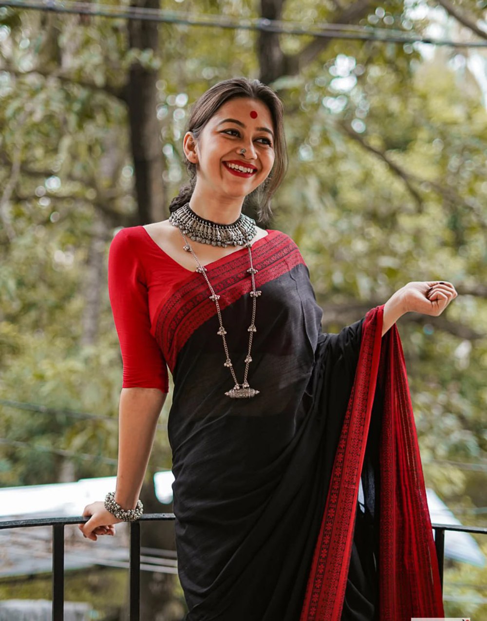 Handwoven Manipuri Soft Cotton Saree Festive Special with Running Blouse.