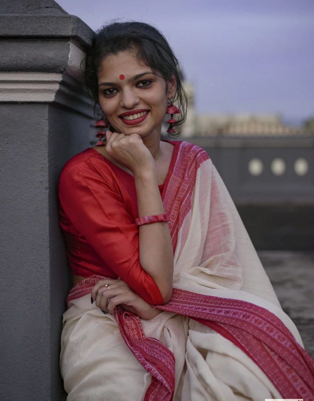 Handwoven Manipuri Soft Cotton Saree Festive Special with Running Blouse.
