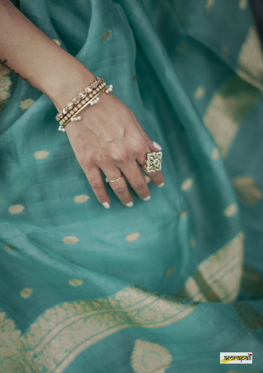 Lilaan Soft Slab Cotton Saree with Rich Weaving Blouse Elegant & Comfortable