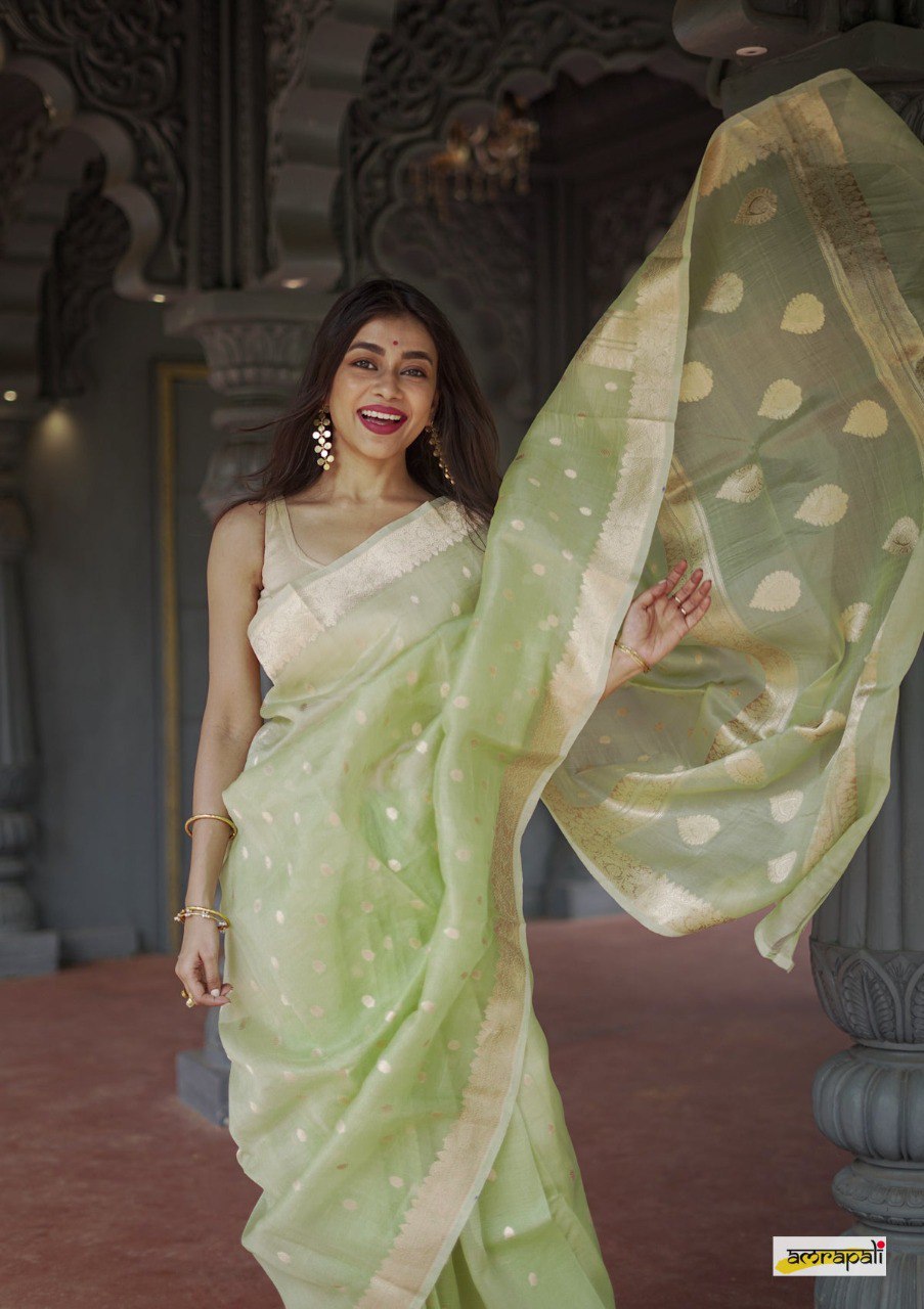 Lilaan Soft Slab Cotton Saree with Rich Weaving Blouse Elegant & Comfortable