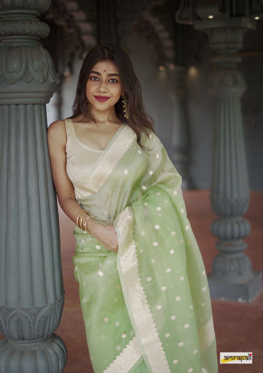 Lilaan Soft Slab Cotton Saree with Rich Weaving Blouse Elegant & Comfortable