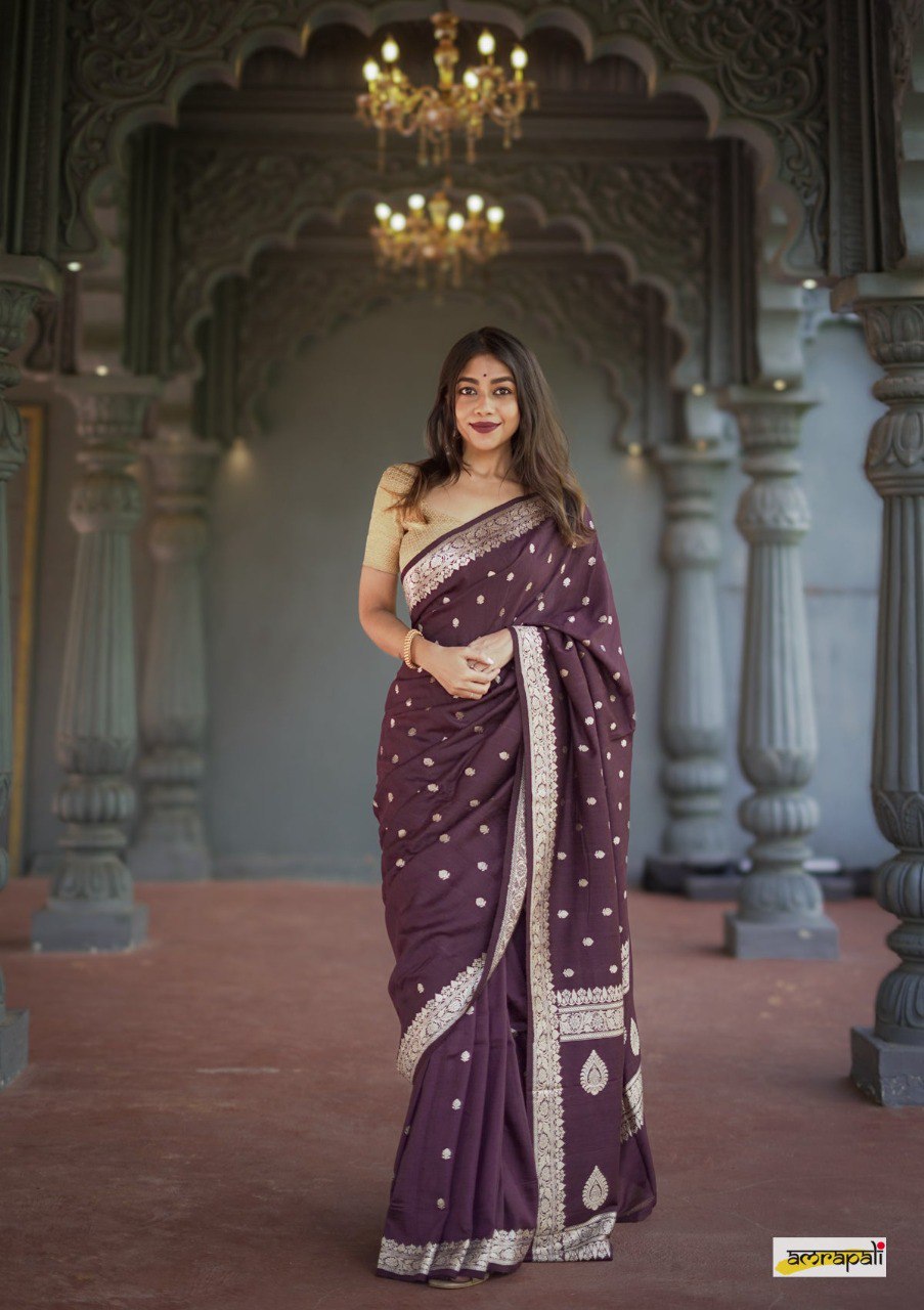 Lilaan Soft Slab Cotton Saree with Rich Weaving Blouse Elegant & Comfortable