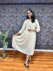 New Premium Beautiful Rayon Designer Traditional Midi Gown And Embroidery Work