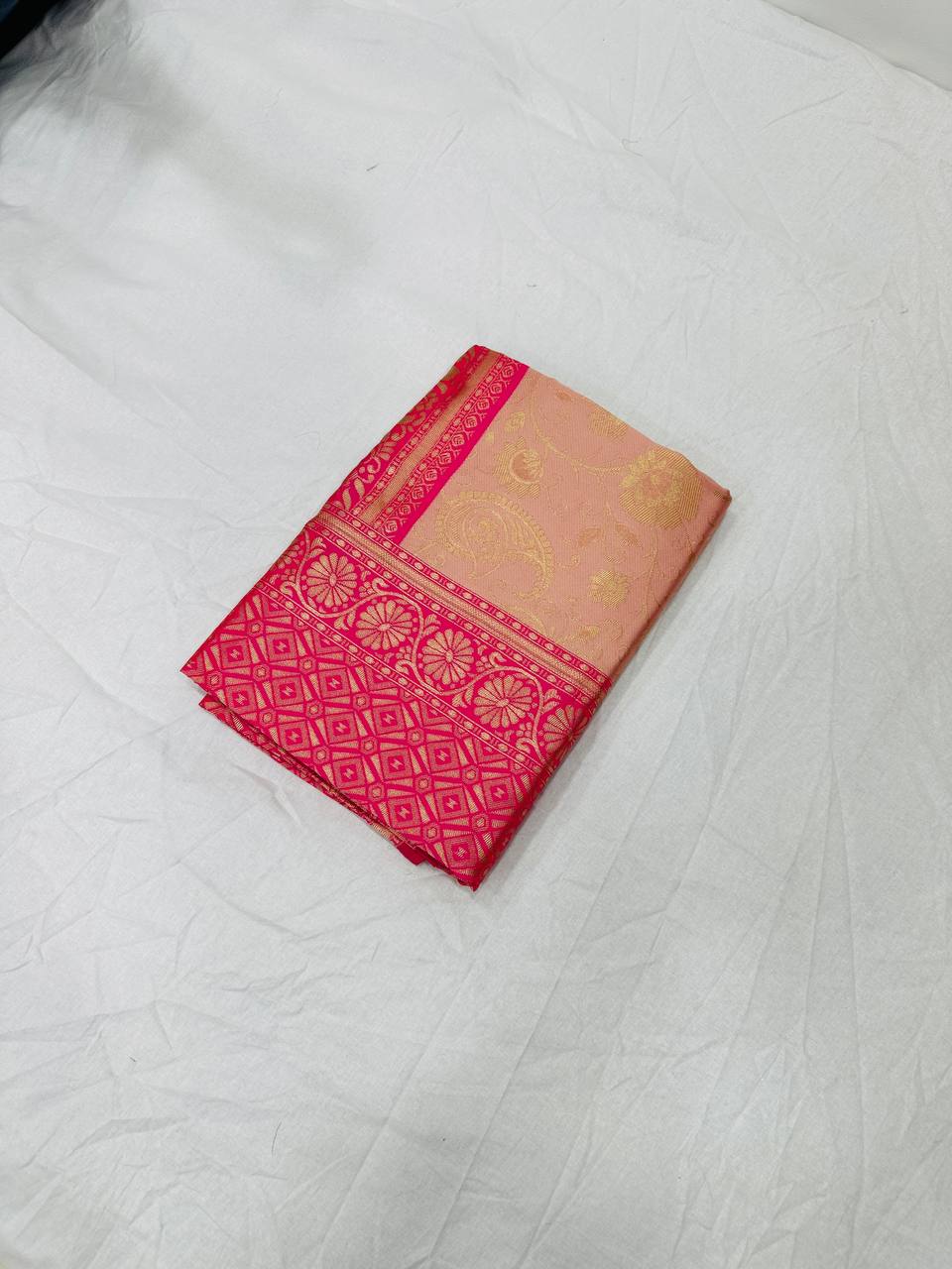 New Launching Beautiful Art Silk Jacquard Border Saree