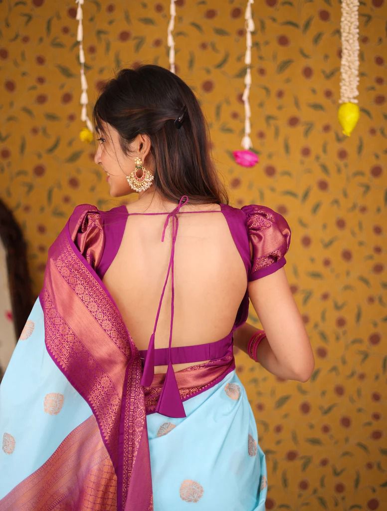 New Lounching Beautiful Art Silk Jacquard Border Saree