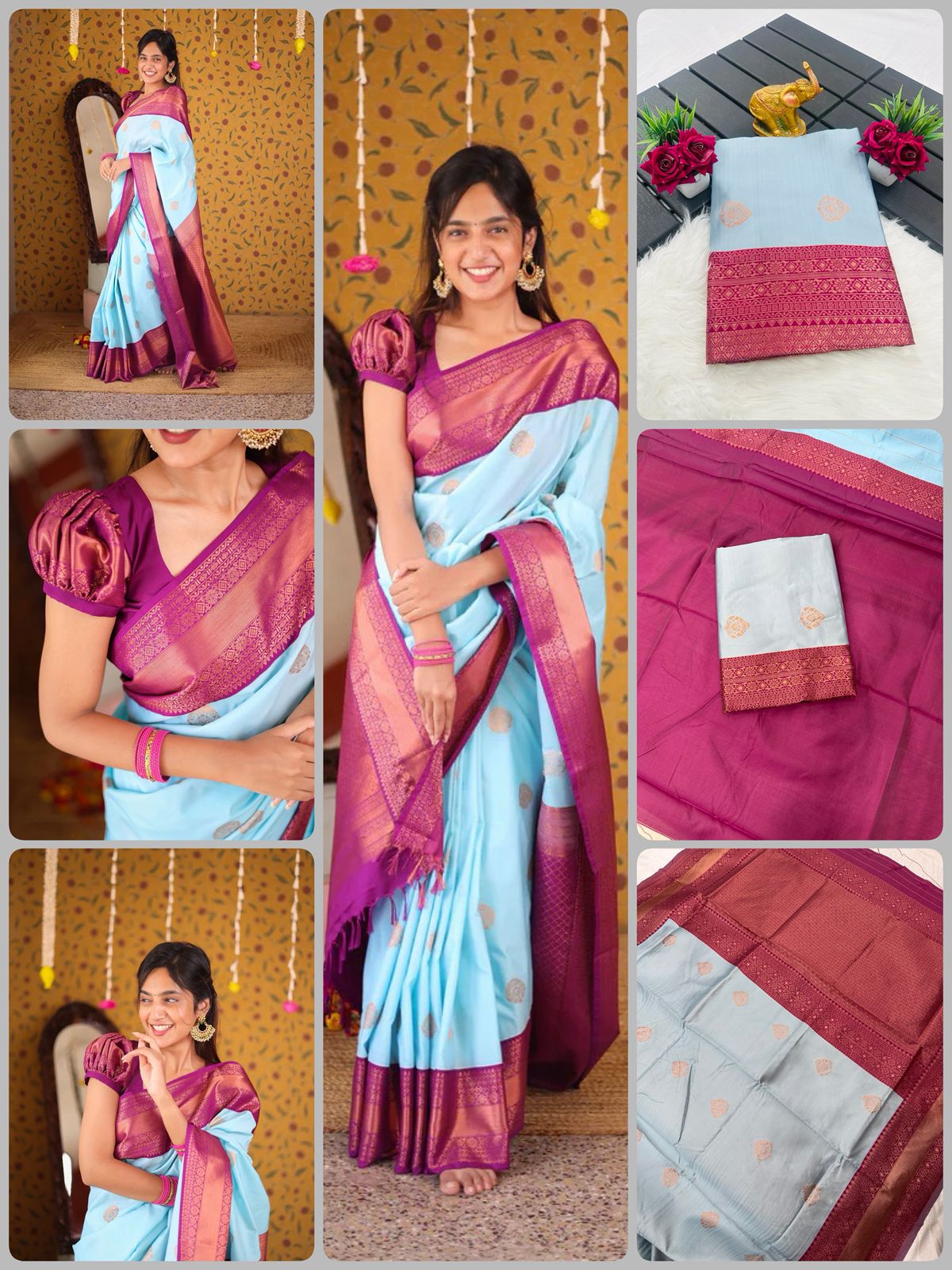 New Lounching Beautiful Art Silk Jacquard Border Saree