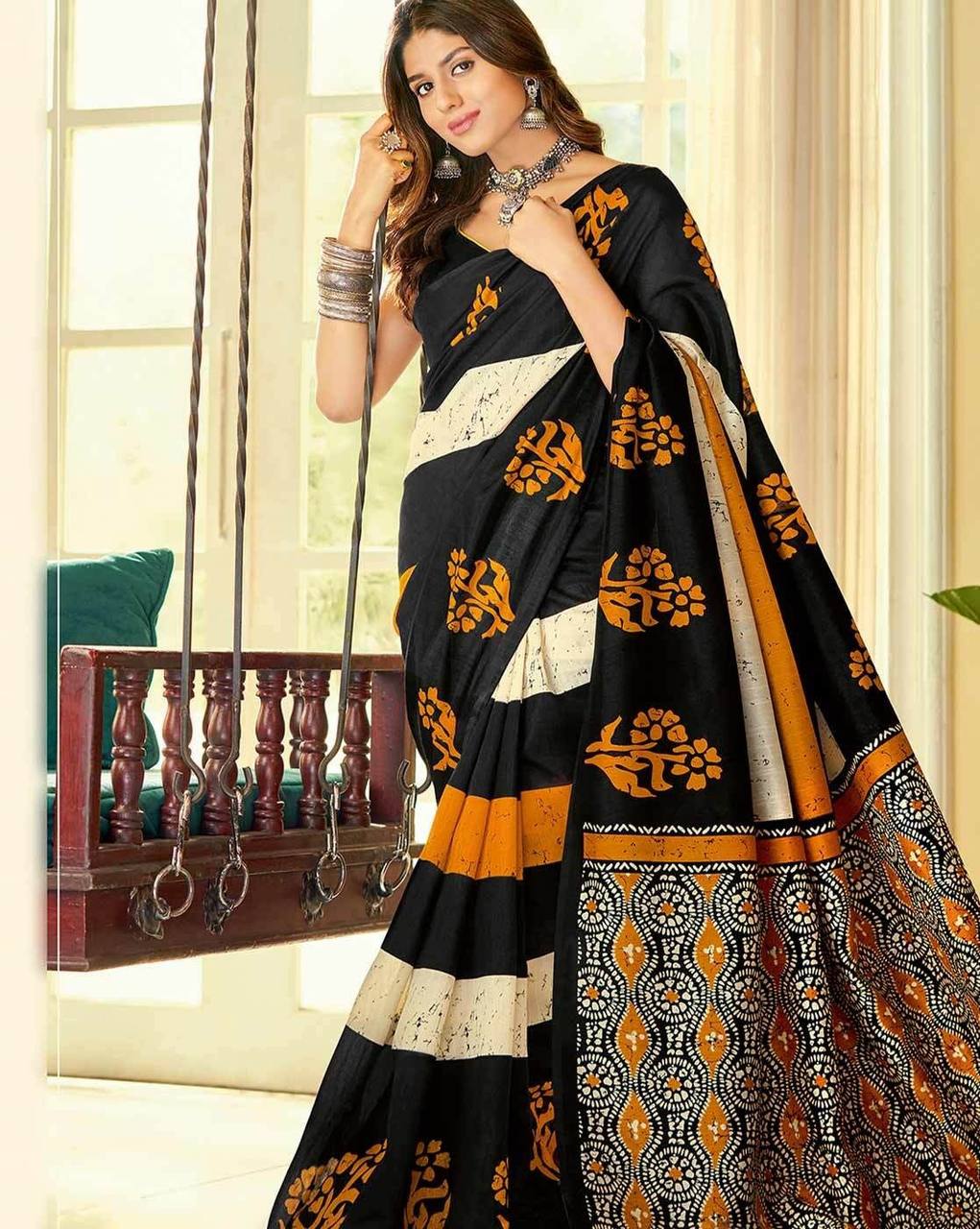 New Lounching specil premium linen cotton saree
