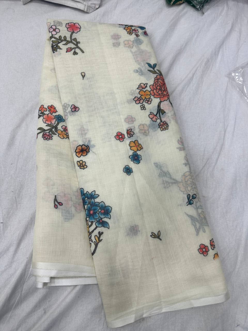 New Lounching specil premium linen cotton saree