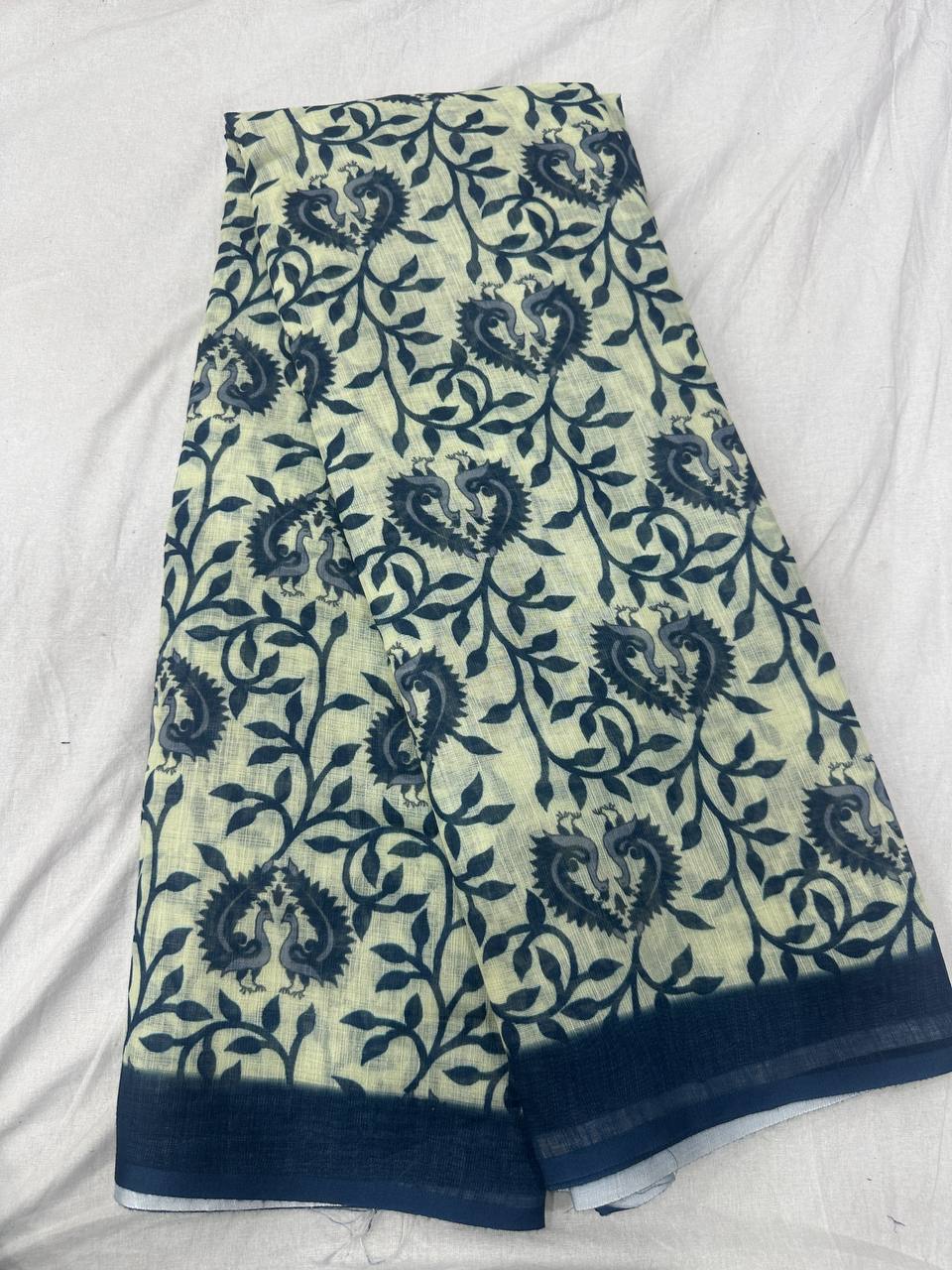 New Lounching specil premium linen cotton saree