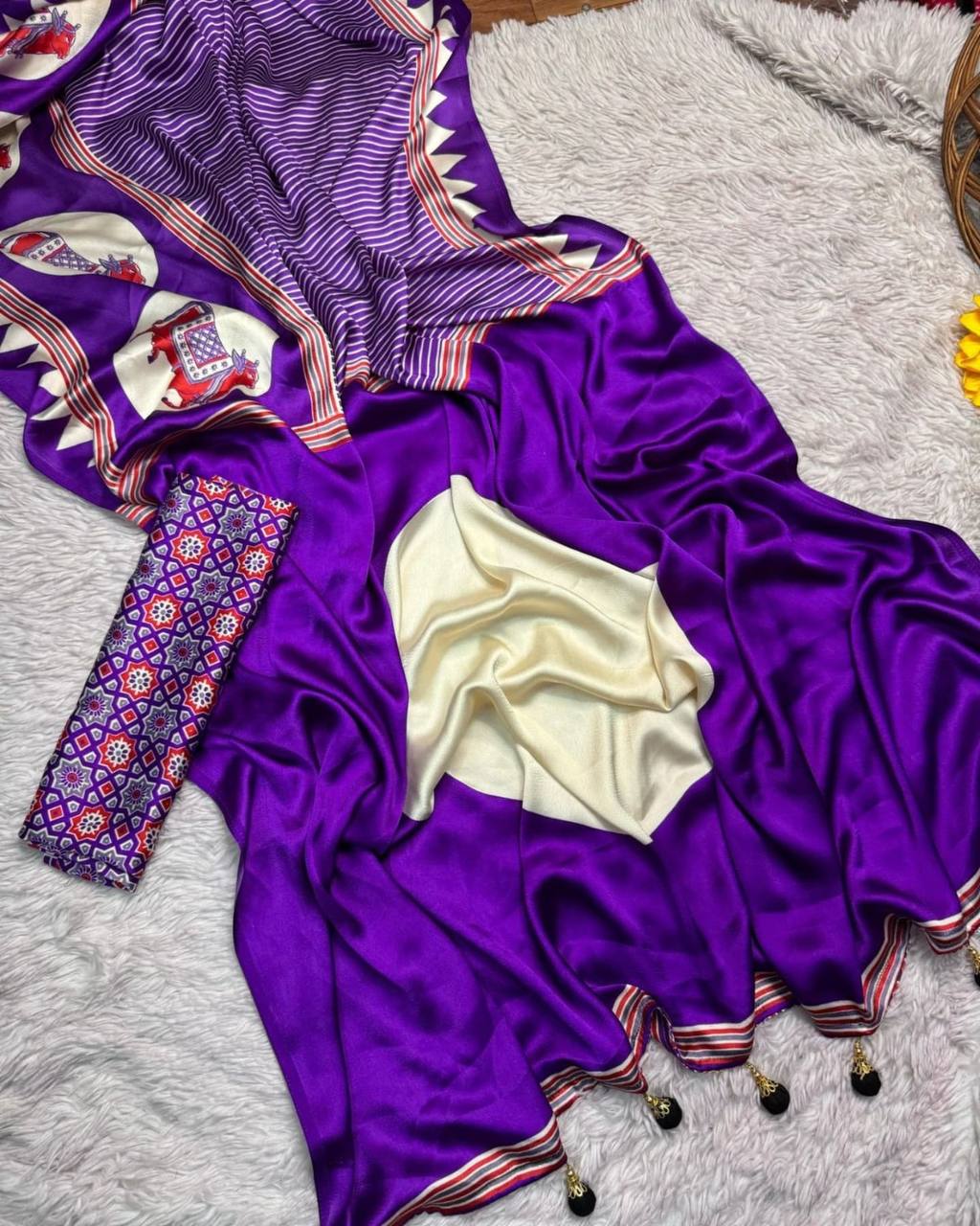 New Lounching pure Gajji Soft  Silk saree