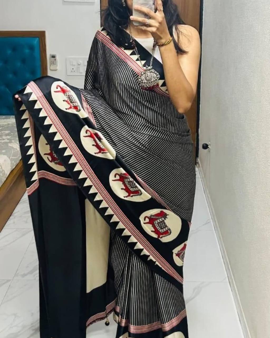 New Lounching pure Gajji Soft  Silk saree