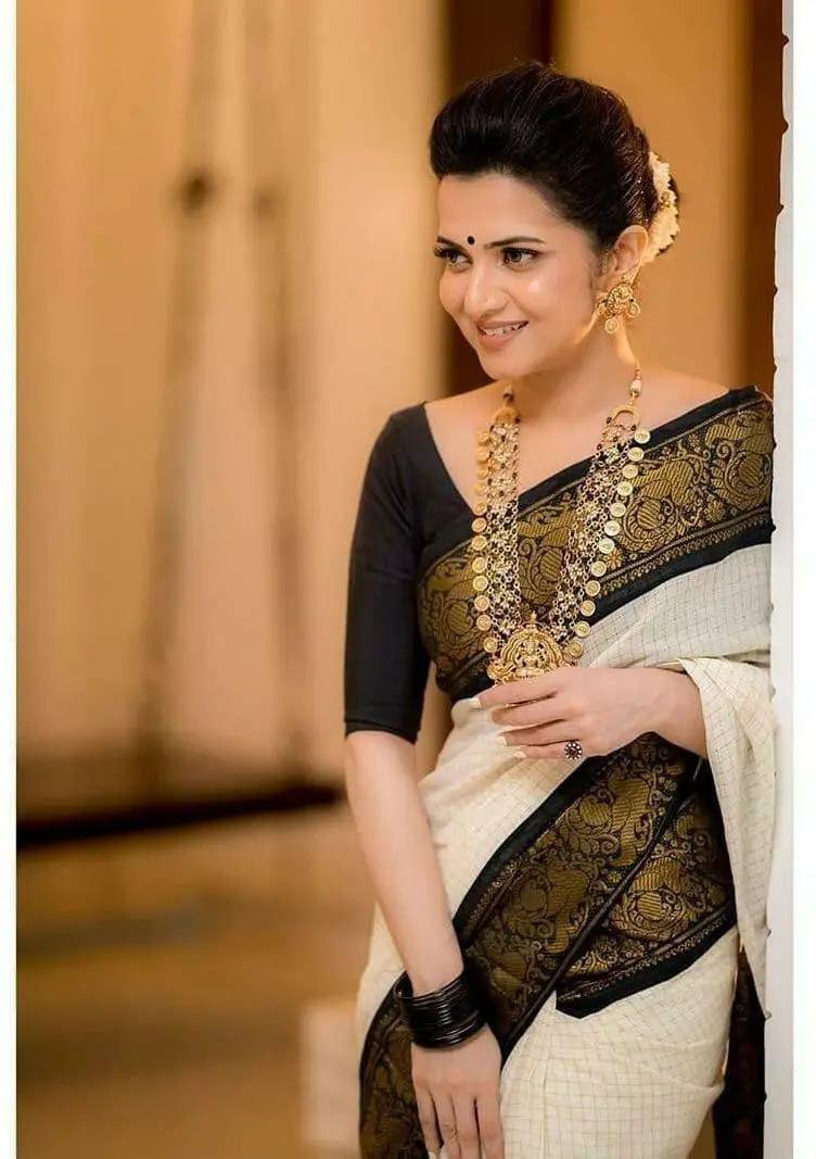 Beautiful Art Silk Jacquard Border Saree