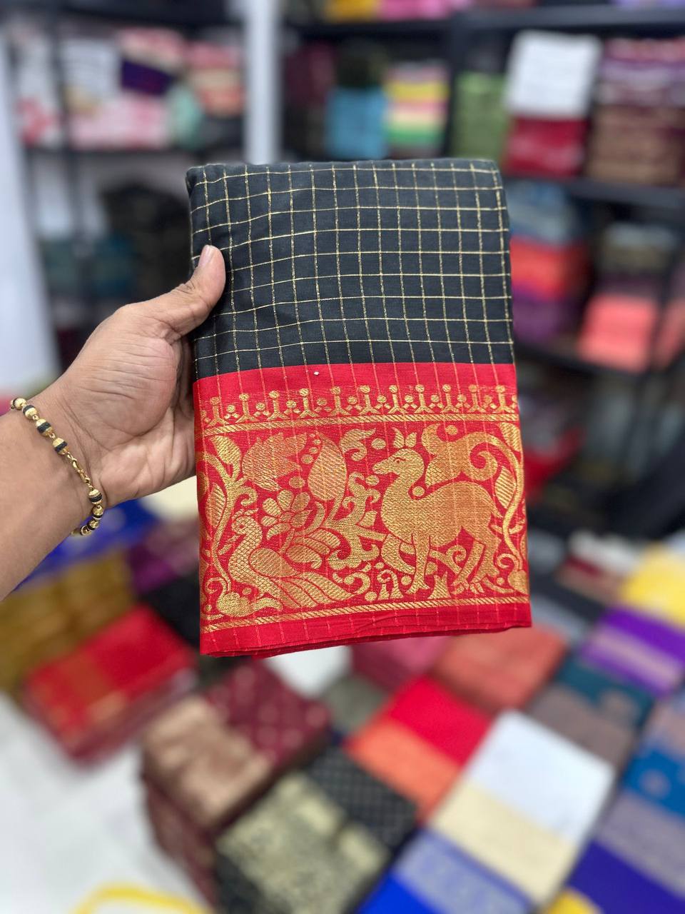 We Launching mercerised cotton silk in Exclusive border Self Viweing design