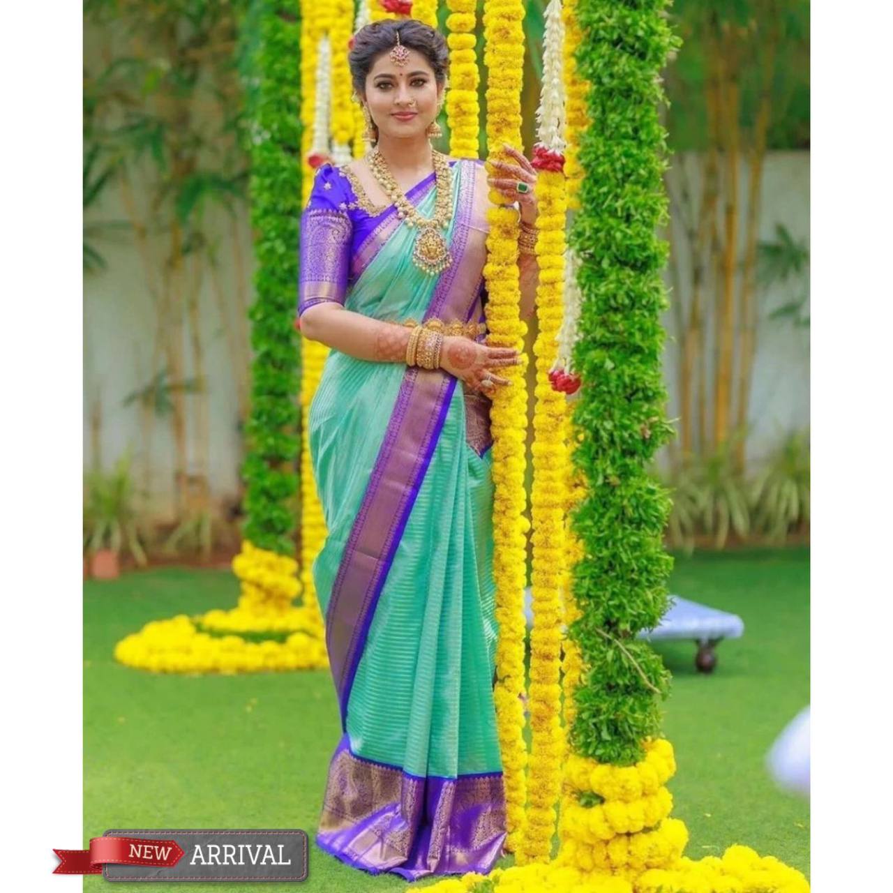Beautiful Art Silk Jacquard Border Saree