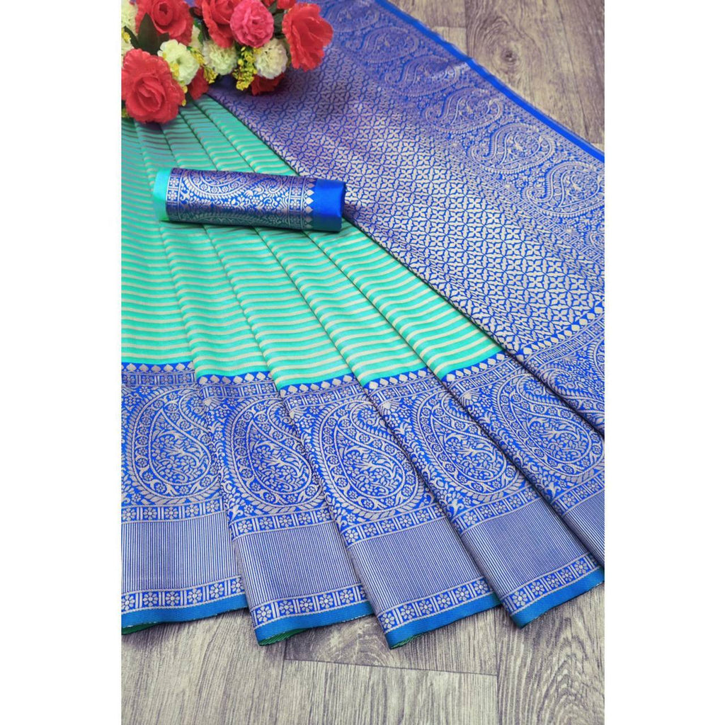 Beautiful Art Silk Jacquard Border Saree