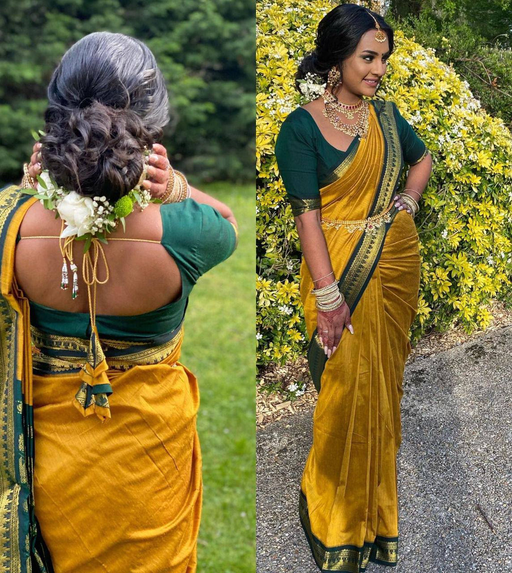 We Launching mercerised cotton silk in Exclusive border Self Viewing design