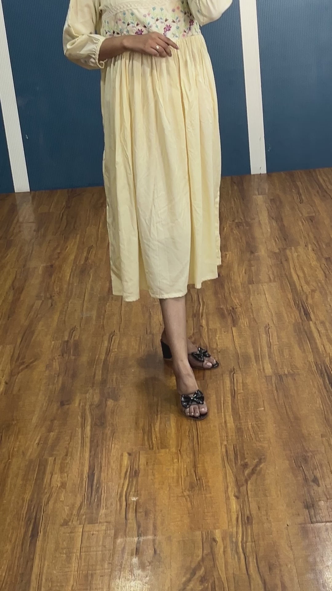 New Premium Beautiful Designer Rayon Traditional Midi Gown And Embroidery Work