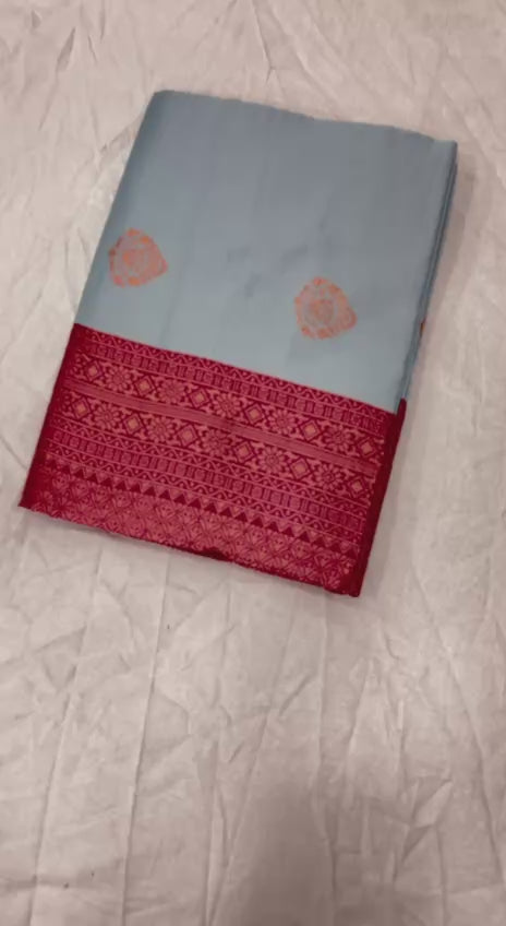 New Lounching Beautiful Art Silk Jacquard Border Saree
