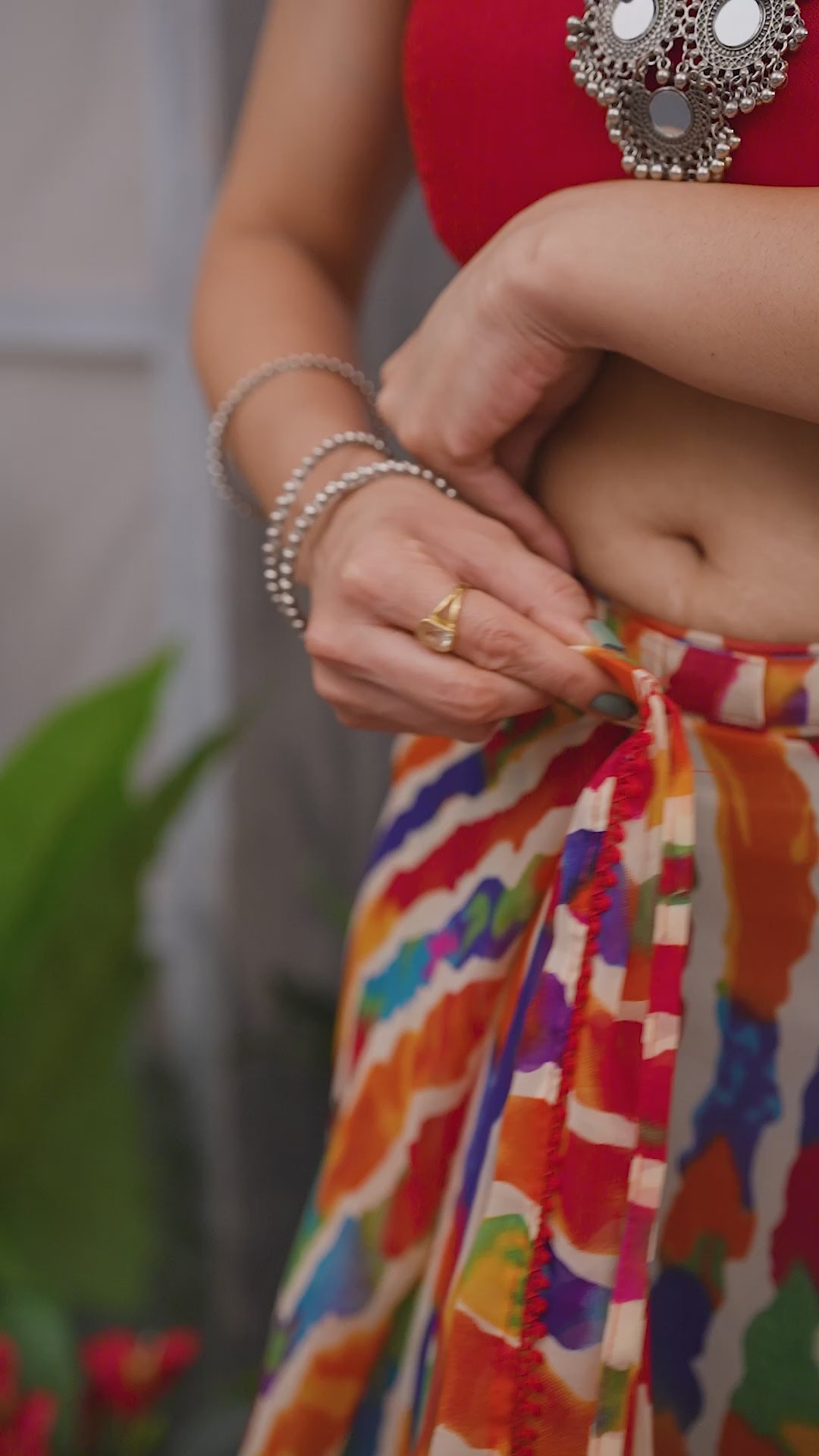 Ready to Wear Multicolour Saree