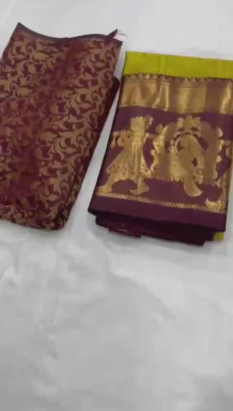 We Launching mercerised cotton silk in Exclusive border Self Viewing design
