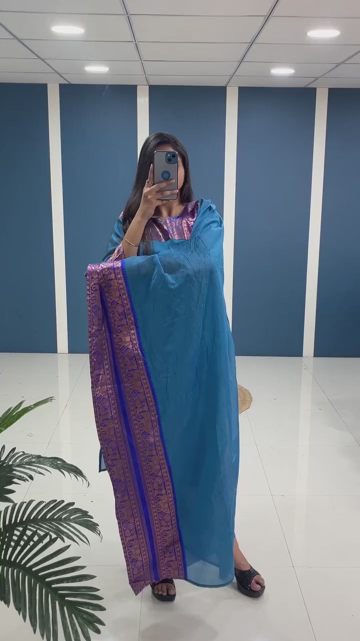 Trendy Blue Cotton Kurta Set – Effortless Style and Ultimate Comfort for Every Occasion